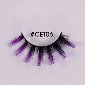 Colorful Russian Hybrid Strip Lashes #CET06