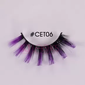Colorful Russian Hybrid Strip Lashes #CET06