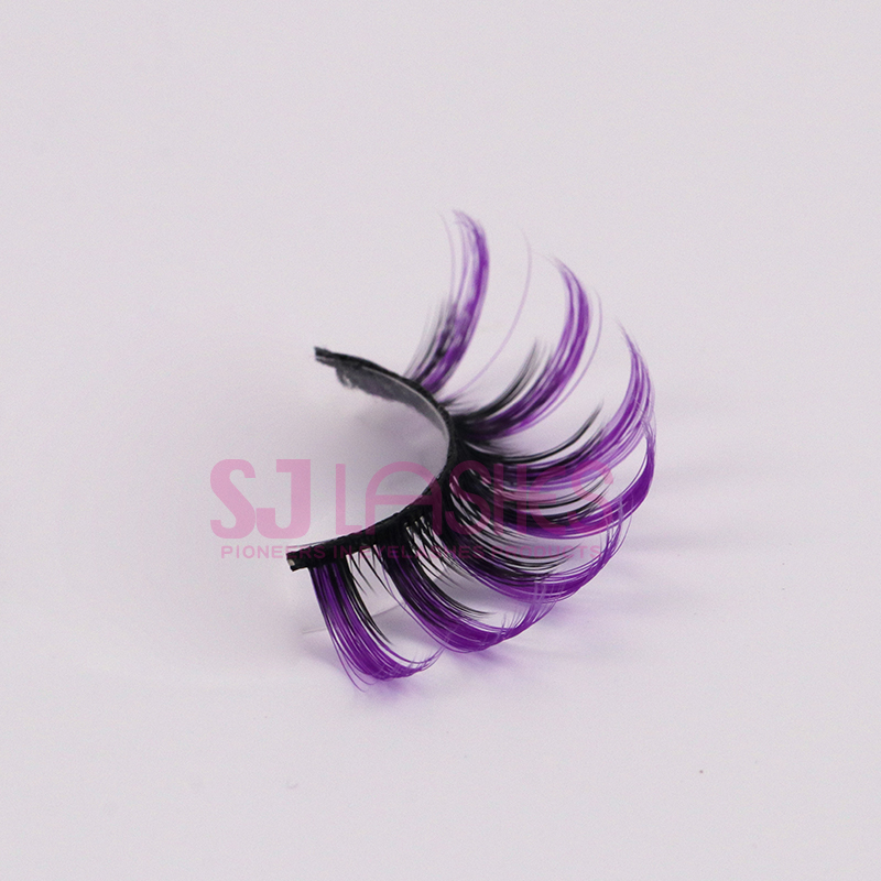Colorful Russian Hybrid Strip Lashes #CET06