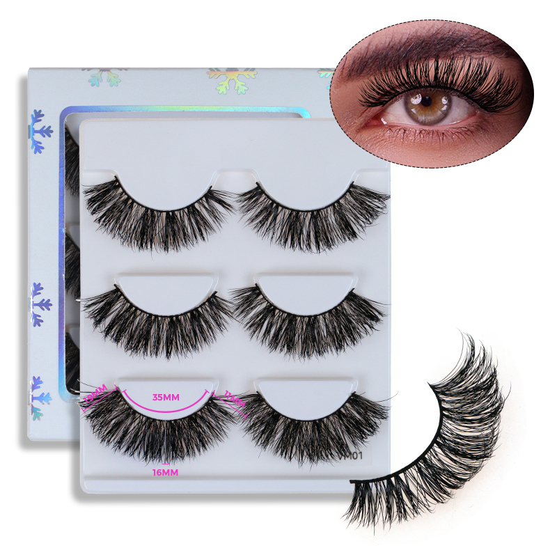 MATTE BLACK LUXURY VOLUME MINK LASHES #VM01