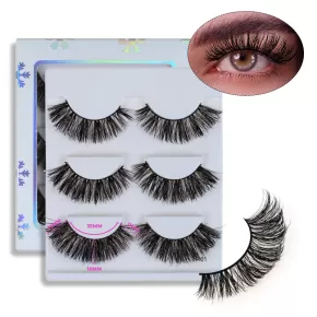 MATTE BLACK LUXURY VOLUME MINK LASHES #VM01