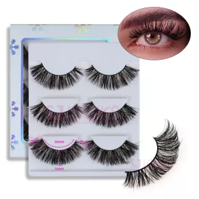 MATTE BLACK LUXURY VOLUME MINK LASHES #VM01