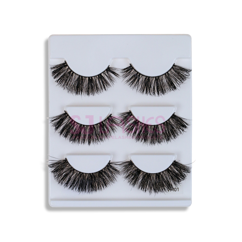 MATTE BLACK LUXURY VOLUME MINK LASHES #VM01