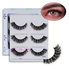 MATTE BLACK LUXURY VOLUME MINK LASHES #VM02