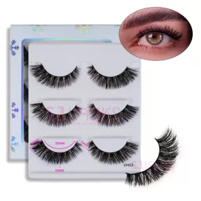 MATTE BLACK LUXURY VOLUME MINK LASHES #VM02