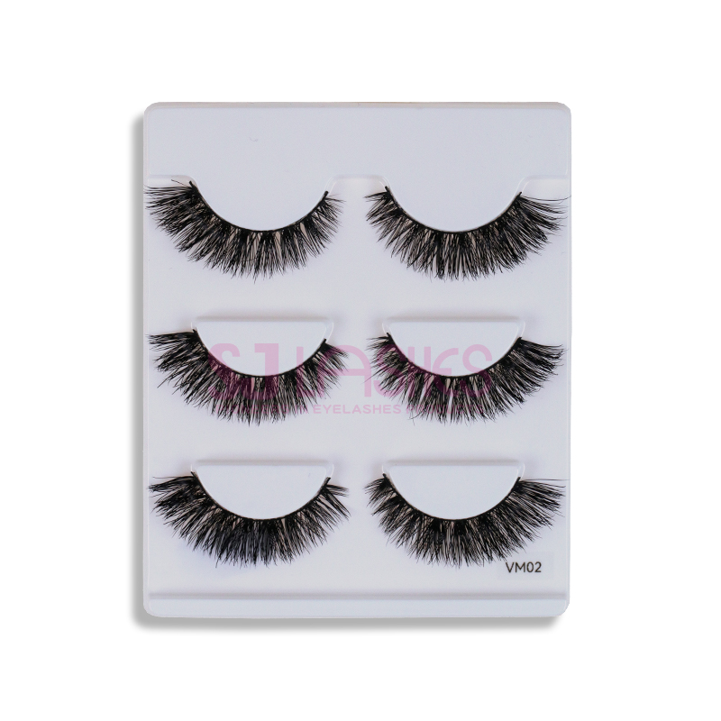 MATTE BLACK LUXURY VOLUME MINK LASHES #VM02