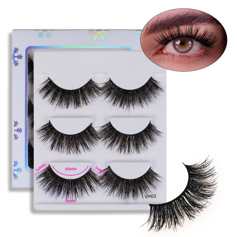 MATTE BLACK LUXURY VOLUME MINK LASHES #VM03