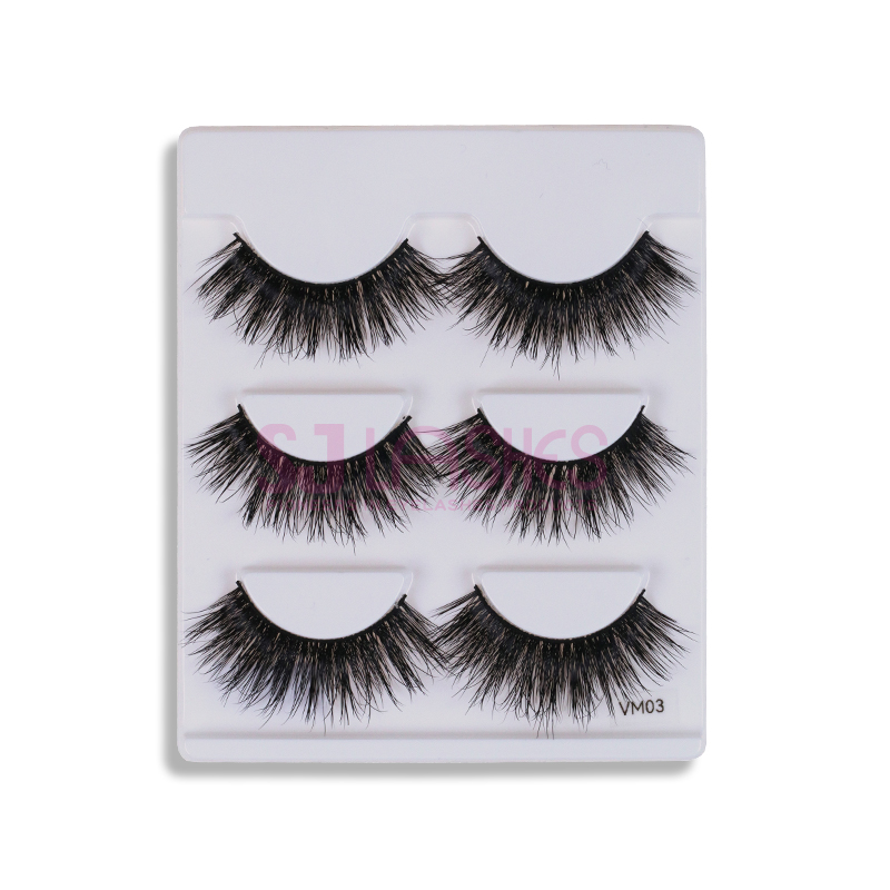 MATTE BLACK LUXURY VOLUME MINK LASHES #VM03