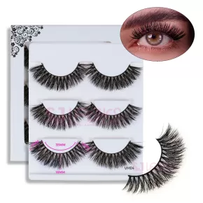 MATTE BLACK LUXURY VOLUME MINK LASHES #VM04