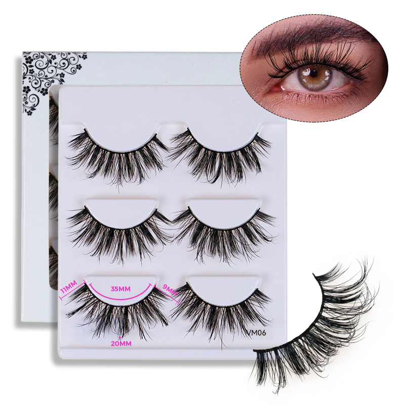 MATTE BLACK LUXURY VOLUME MINK LASHES #VM06