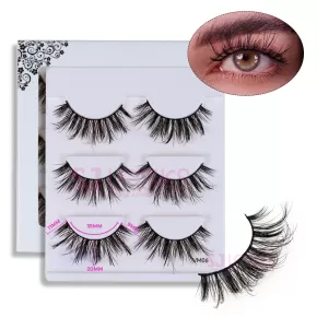MATTE BLACK LUXURY VOLUME MINK LASHES #VM06