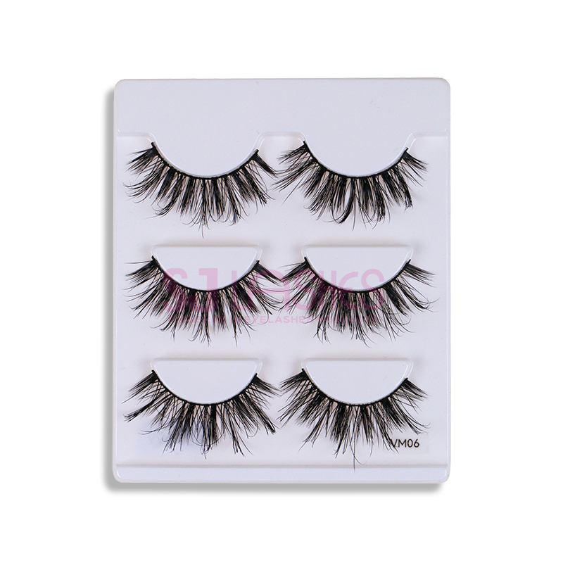 MATTE BLACK LUXURY VOLUME MINK LASHES #VM06