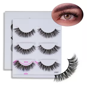 MATTE BLACK LUXURY VOLUME MINK LASHES #VM07