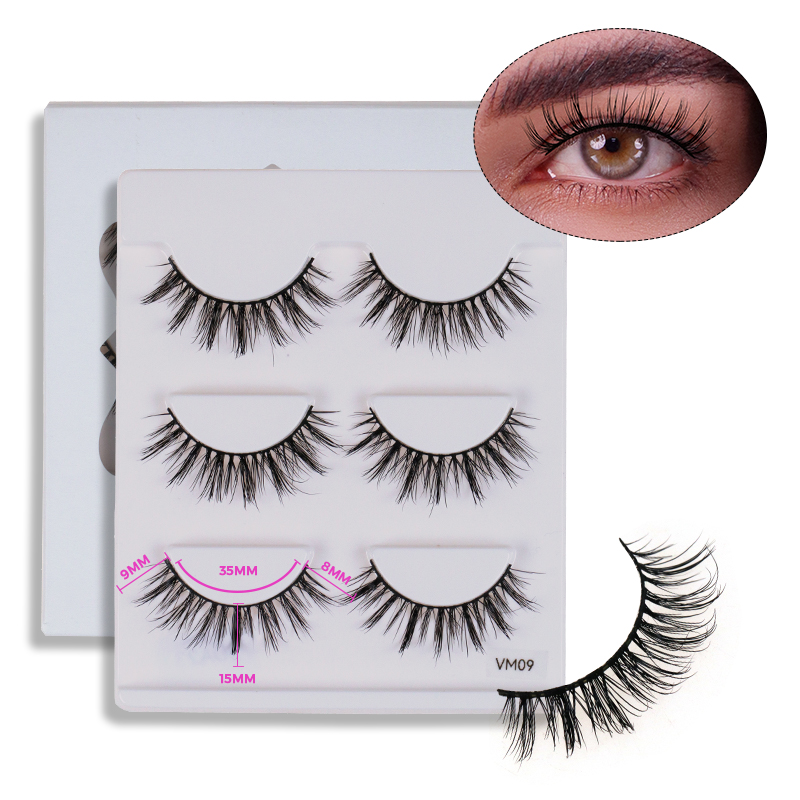 MATTE BLACK LUXURY VOLUME MINK LASHES #VM09