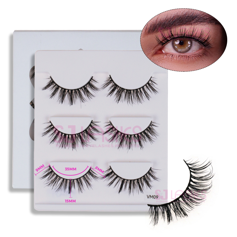 MATTE BLACK LUXURY VOLUME MINK LASHES #VM09
