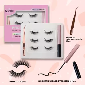 Accent Lashes & Magnetic Eyeliner Kit #MAC02