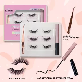 Accent Lashes & Magnetic Eyeliner Kit #MAC02