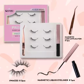 Accent Lashes & Magnetic Eyeliner Kit #MAC03