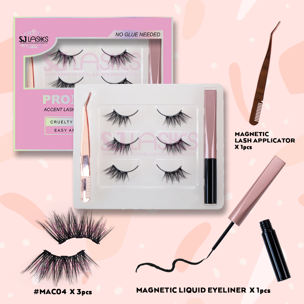 Accent Lashes & Magnetic Eyeliner Kit #MAC04