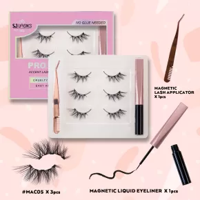 Accent Lashes & Magnetic Eyeliner Kit #MAC05