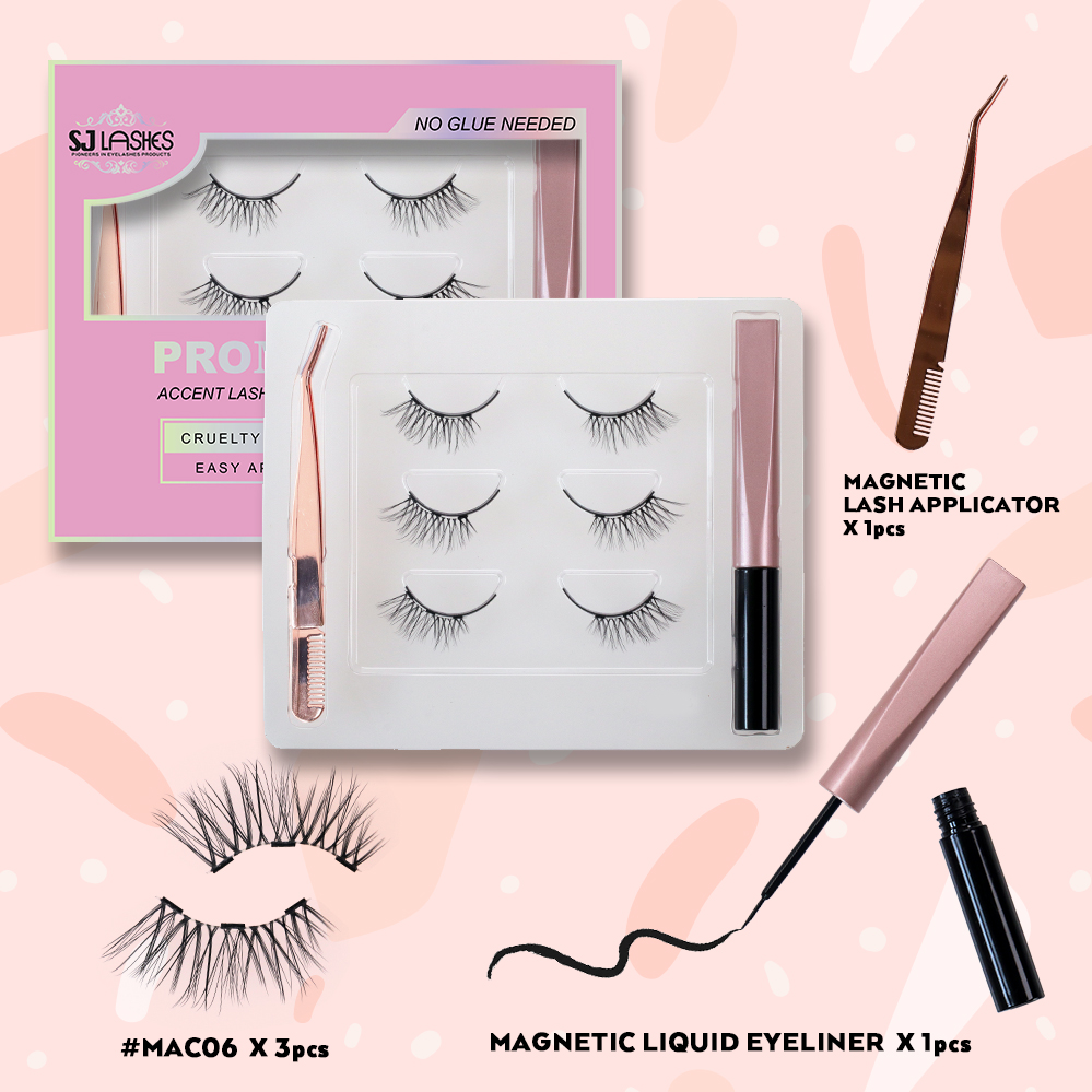 Accent Lashes & Magnetic Eyeliner Kit #MAC06