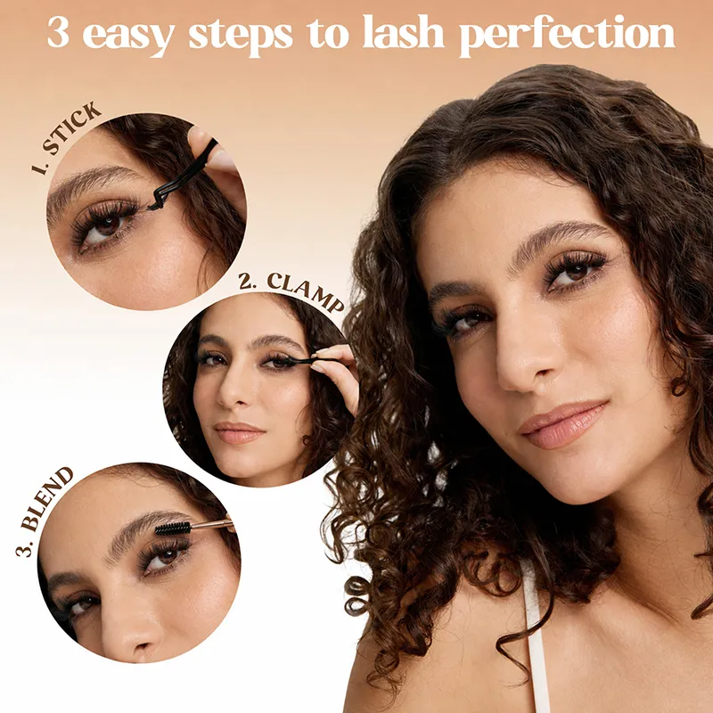 PRE-MAPPED "CONTOUR-STRIP' Pre-Glued Cluster Lash Kit