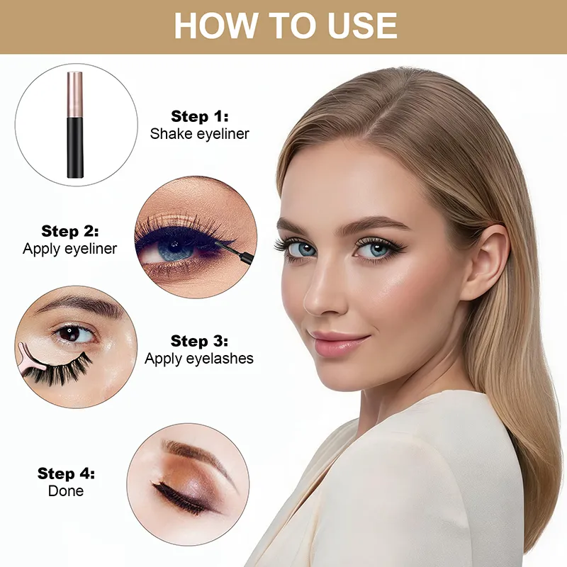 SJ LASHES 10-Pair Magnetic Lash Mega Kit: Dual Magnetic Eyeliners and Precision Tweezer - Mega Value Professional Edition