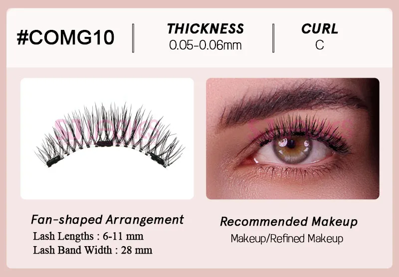 Magic Magnetic Christmas Lashes#COMG10