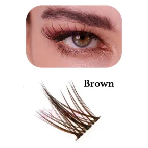 Brown Color DIY Cluster Lashes