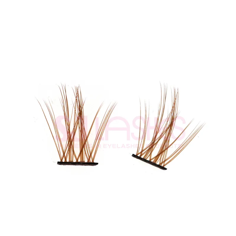 Brown Color DIY Cluster Lashes