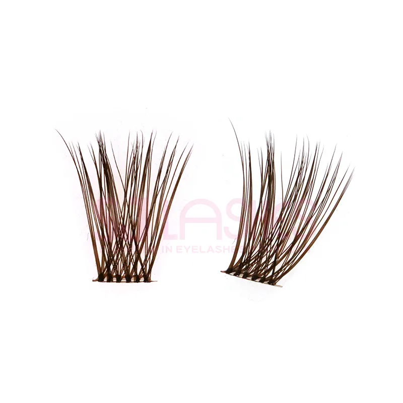 Brown Color DIY Cluster Lashes