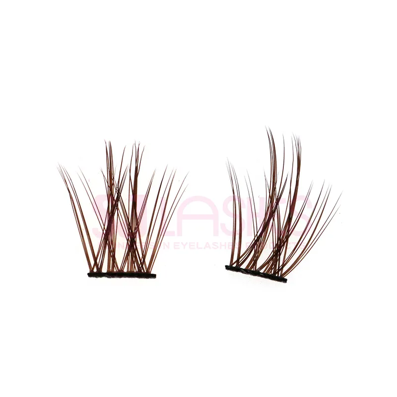 Brown Color DIY Cluster Lashes