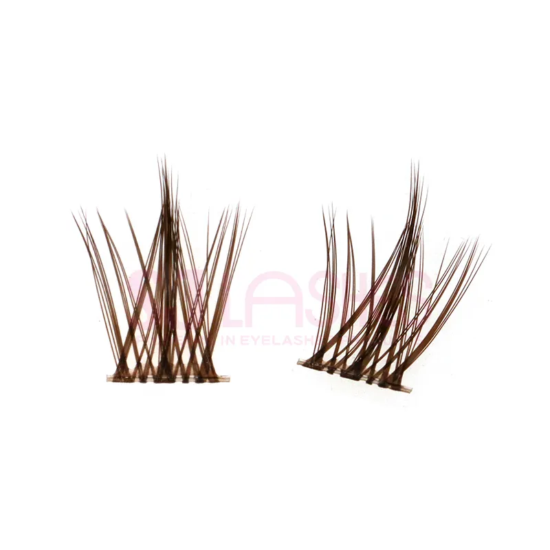 Brown Color DIY Cluster Lashes